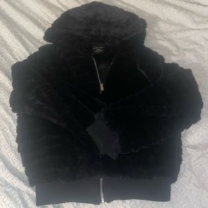 Zip up sherpa jacket